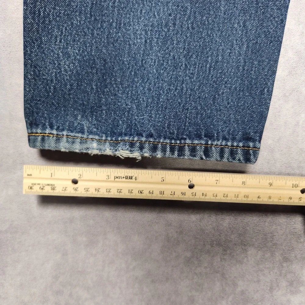 Levis 505 Regular Fit Jeans Mens 42x30 Medium Wash Blue Straight Leg‎ Pants